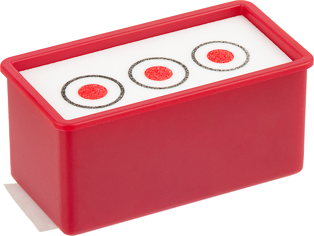 Şırınga İğneleri ve Şırıngalar için Kesici Uç Tutucu, 3 Şırınga için, 1-1/2“ Yükseklik x 3” Genişlik x 1-1/2" Derinlik