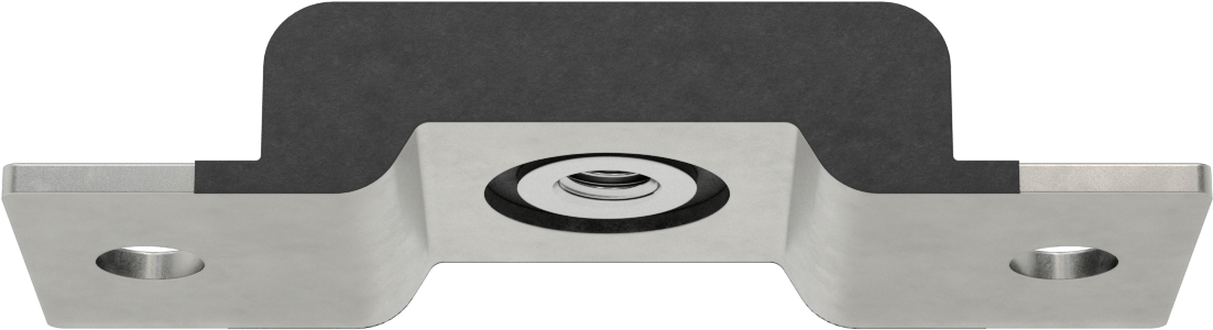 Neopren Titreşim Sönümleyici Cıvatalı Montaj, Çelik Taban ile, 5/8"-11 Dişli Ek Parça, 1500 lbs. Kapasite