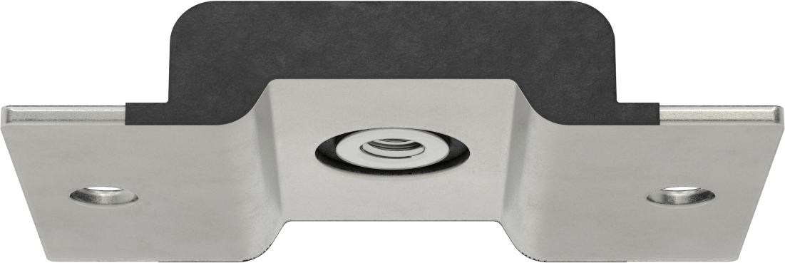 Neopren Titreşim Sönümleyici Cıvatalı Montaj, Çelik Taban ile, 5/8"-11 Dişli Ek Parça, 3000 lb. Kapasite