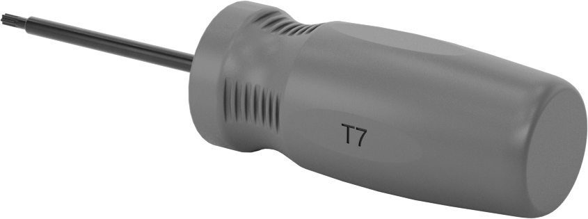 Düz Tutamaklı Torx Tornavida, T7 Tahrik, 4-1/2" Toplam Uzunluk