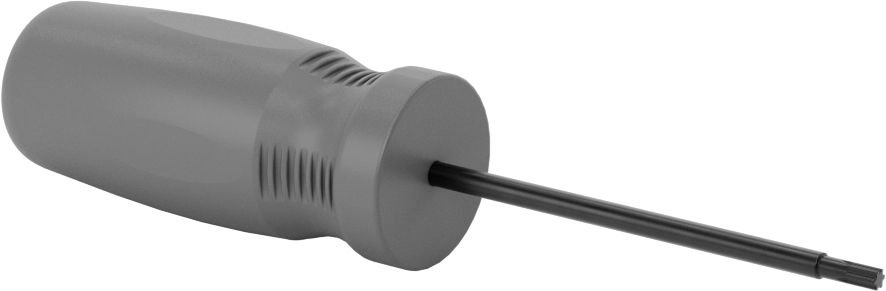 Düz Tutamaklı Torx Tornavida, T9 Tahrik, 5" Toplam Uzunluk