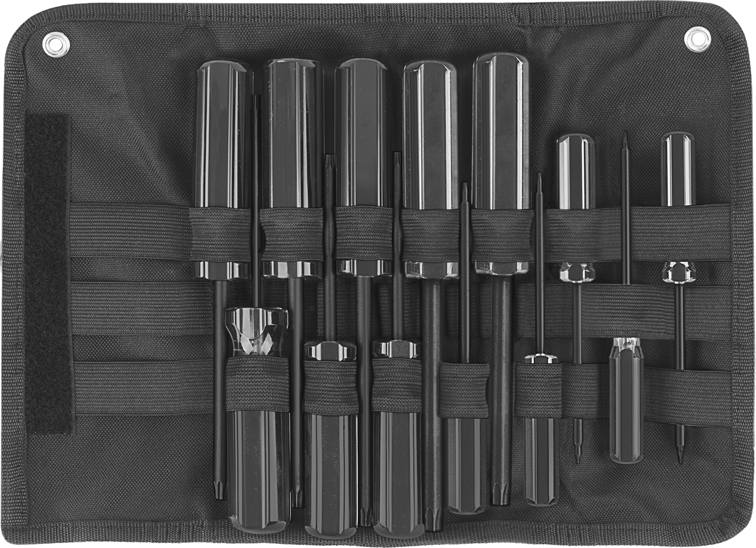 Düz Tutamaklı Torx Tornavida, 13 Parça Set, T6 ila T50 Tahrik Boyutları