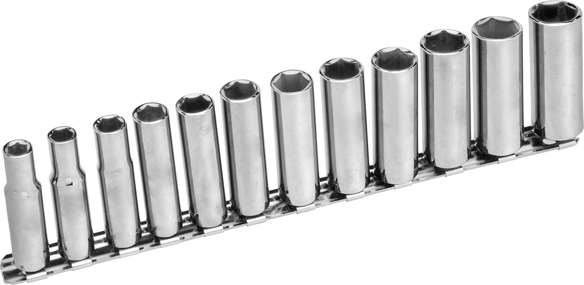 Soket Seti, 6-Point, 3/8" Kare Tahrik, 12 Parça, Derin