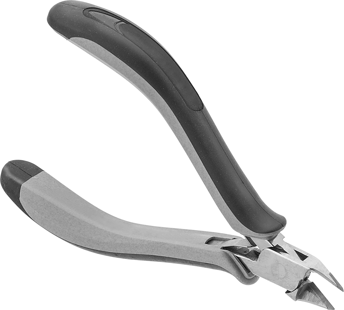 Karbür Bıçaklı Static-Control Tel Kesici, Konik Başlık ve Ultra Grip, 5" Toplam Uzunluk