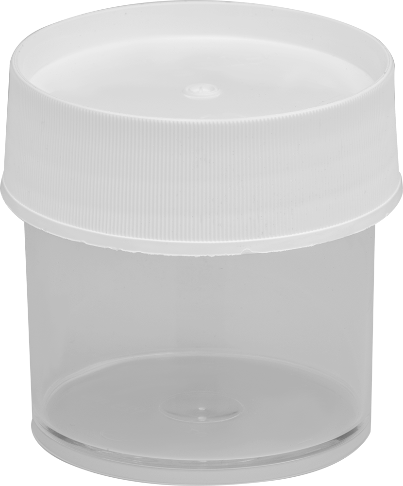 Şeffaf Polimetilpentene Plastik Kavanoz, 4 FL oz/120 ml Kapasite