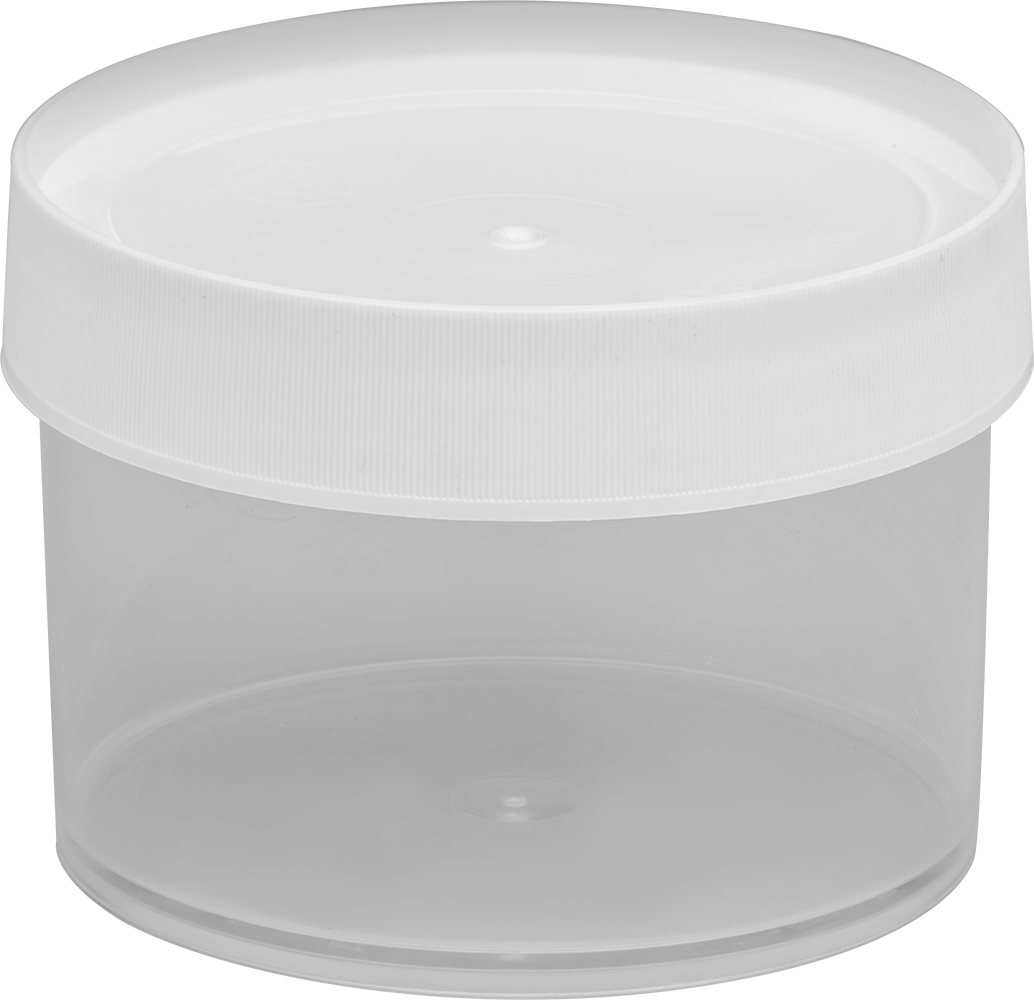 Şeffaf Polimetilpentene Plastik Kavanoz, 16 FL oz/475 ml Kapasite
