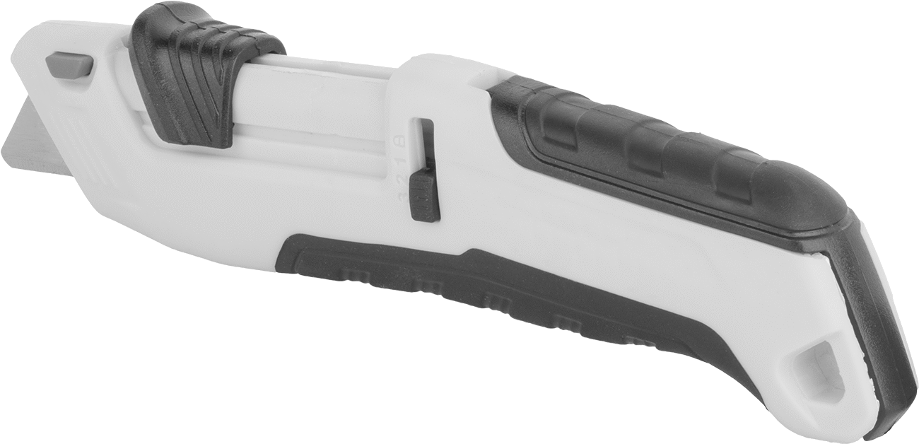 Otomatik Geri Çekilebilir Bıçaklı Maket Bıçağı, 2-1/8“ Uzunluk x 3/4” Genişlikte Bıçak, 6-7/8" Kapalı Uzunluk