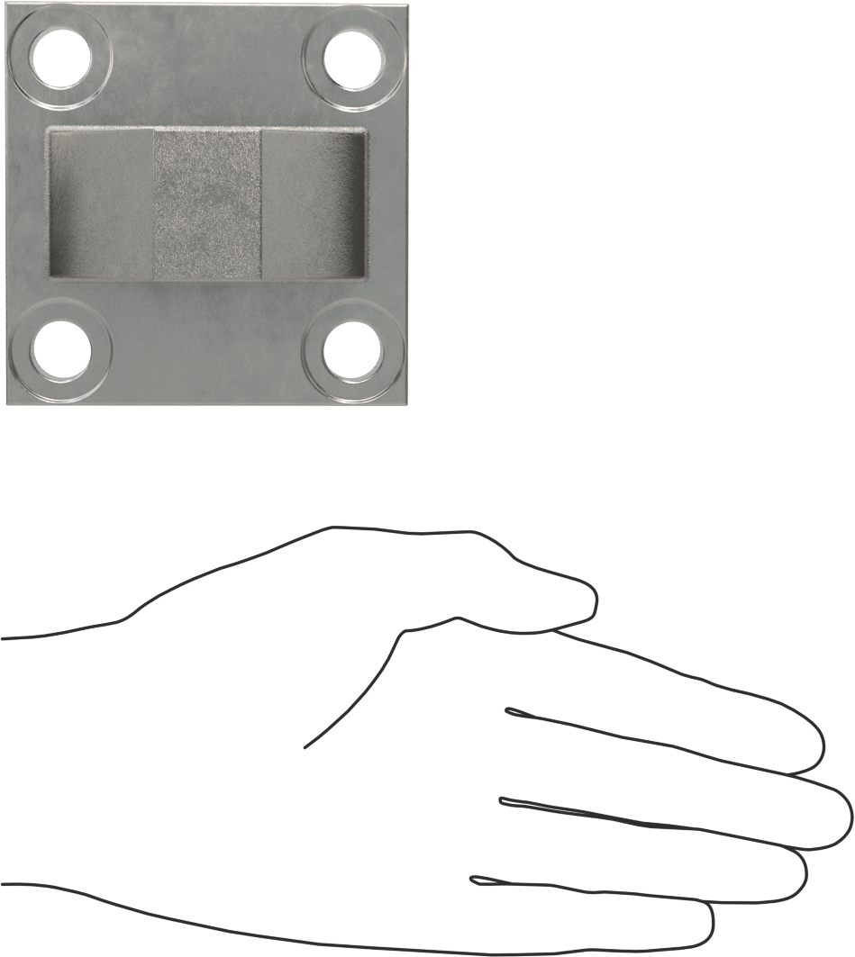 Hidrolik Silindirler için Paslanmaz Çelik Pivot Braketi, 3/4" Pim Çapı için