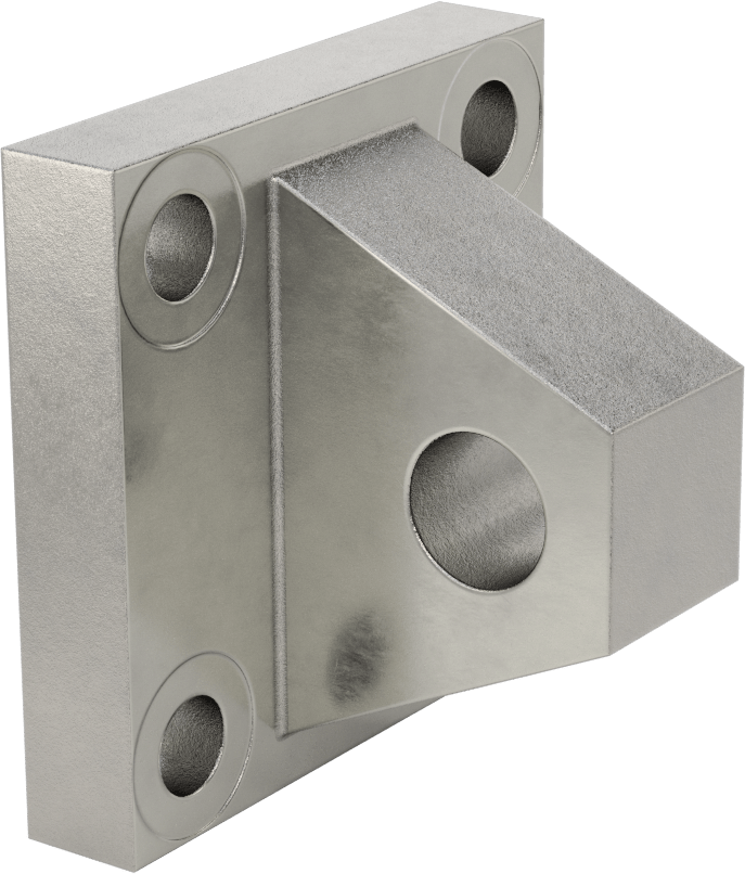 Hidrolik Silindirler için Paslanmaz Çelik Pivot Braketi, 1" Pim Çapı için