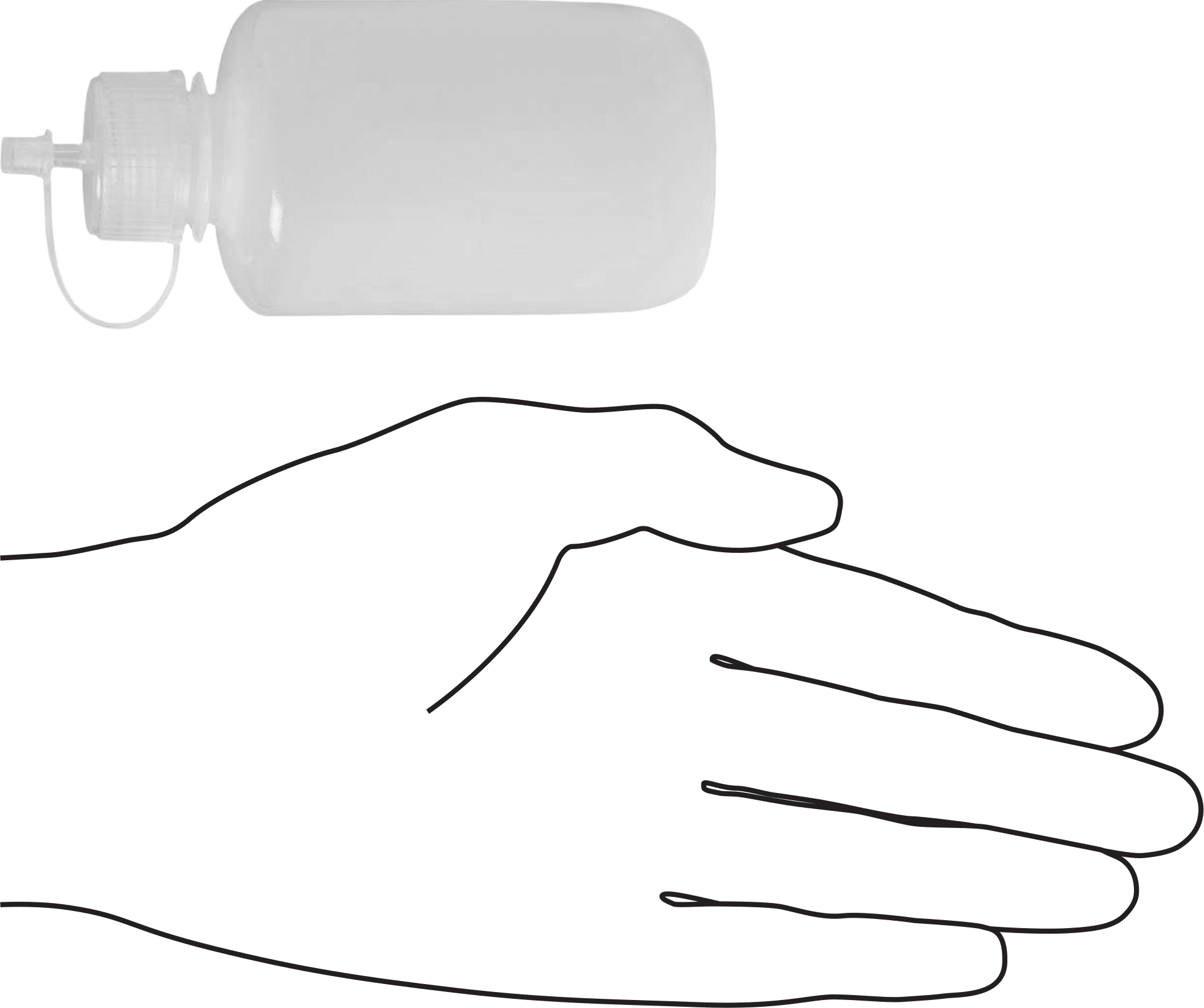 Damlalıklı Sıkma Şişesi, 4 FL. oz Kapasite, 2-1/8" Çap