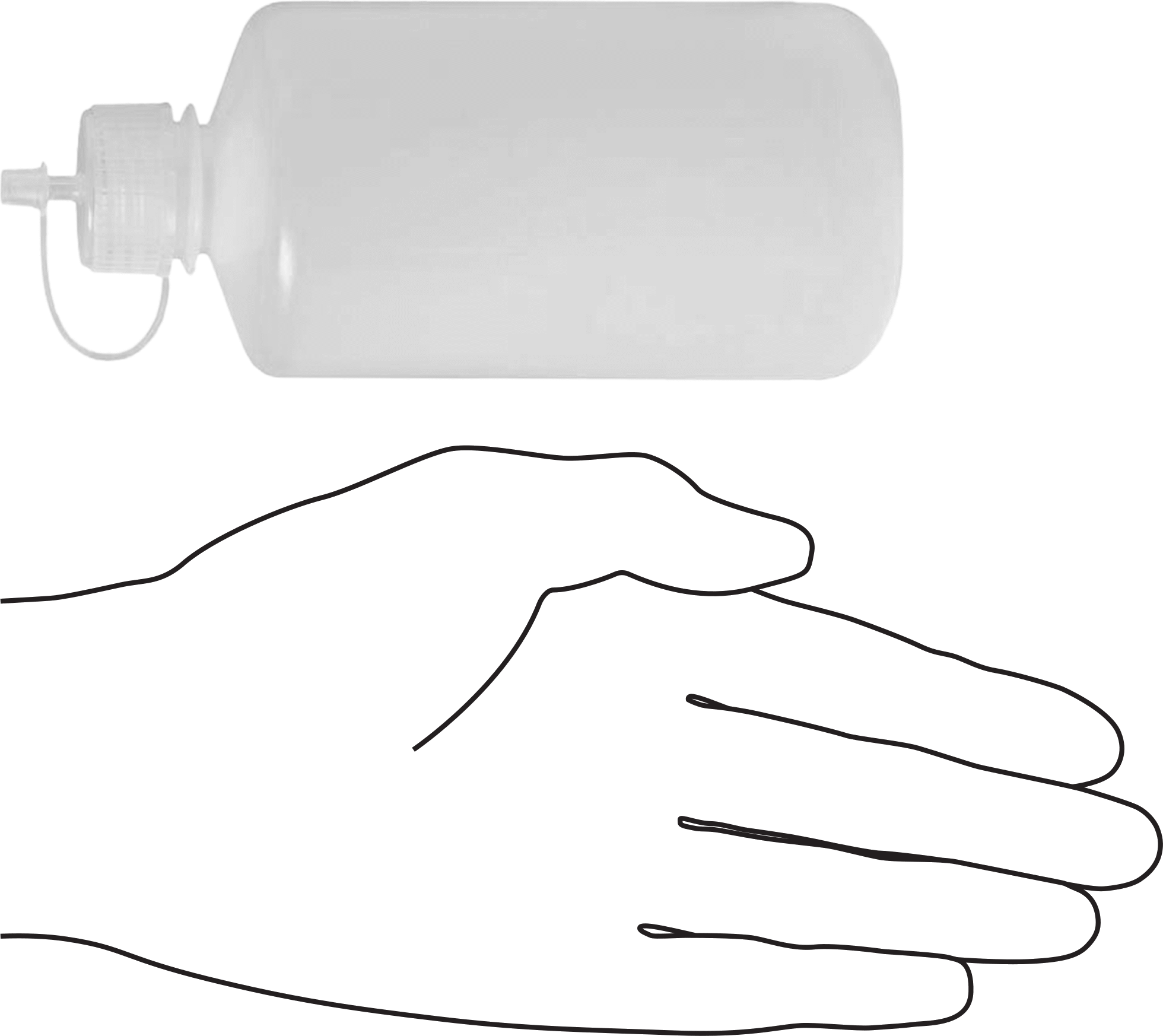 Damlalıklı Sıkma Şişesi, 8 FL. oz Kapasite, 2-1/2" Çap