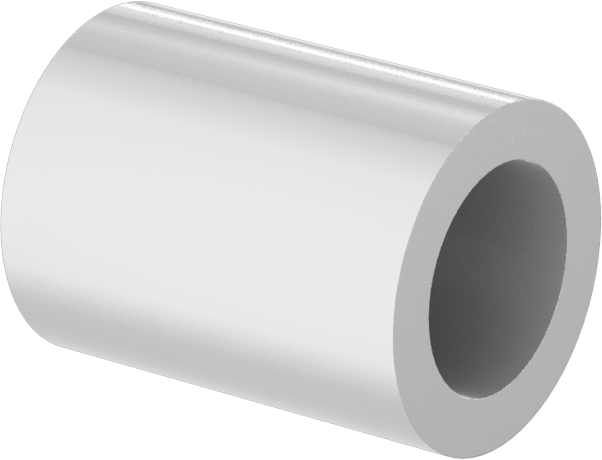 Gıda ve İçecek Sektörü için Kuru Çalışan Kovanlı Rulman, UHMW, 1/4“ Mil Çapı ve 3/8” Muhafaza İç Çapı için, 1/2" Uzunluk