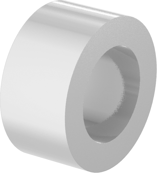 Gıda ve İçecek Sektörü için Kuru Çalışan Kovanlı Rulman, UHMW, 5/16“ Mil Çapı ve 1/2” Muhafaza İç Çapı için, 1/4" Uzunluk