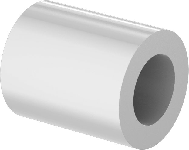 Gıda ve İçecek Sektörü için Kuru Çalışan Kovanlı Rulman, UHMW, 3/8“ Mil Çapı ve 5/8” Gövde İç Çapı, 3/4" Uzunluk