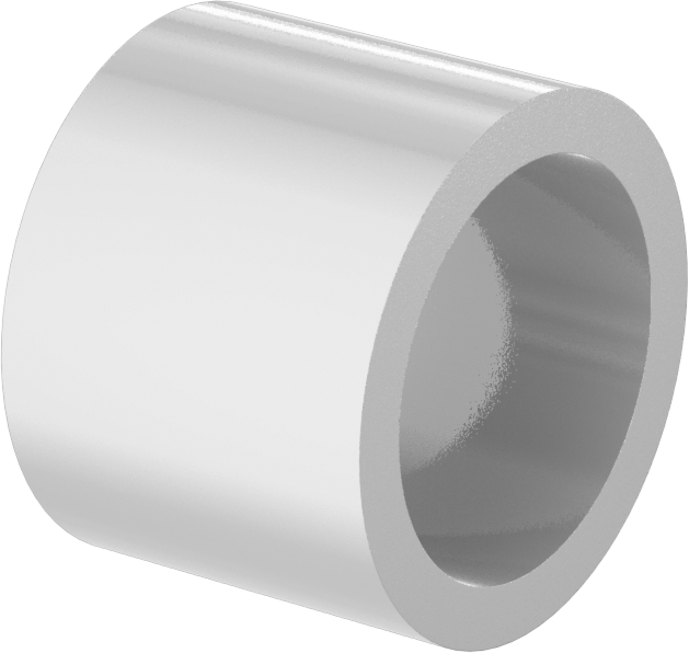 Gıda ve İçecek Sektörü için Kuru Çalışan Kovanlı Rulman, UHMW, 5/8“ Mil Çapı ve 13/16” Muhafaza İç Çapı için, 5/8" Uzunluk