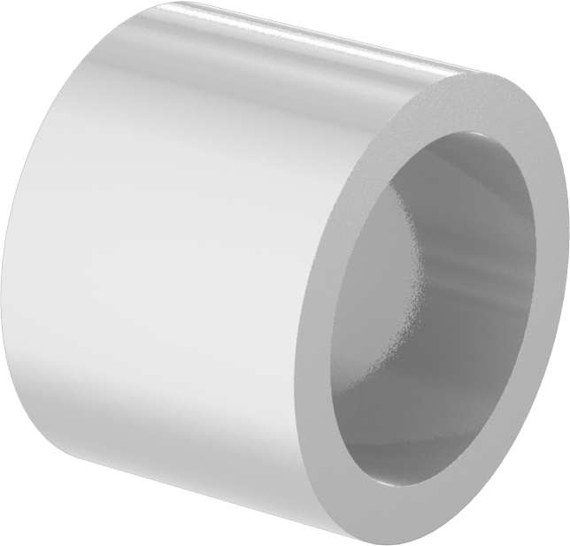 Gıda ve İçecek Sektörü için Kuru Çalışan Kovanlı Rulman, UHMW, 3/4“ Mil Çapı ve 1” Gövde İç Çapı için, 3/4" Uzunluk