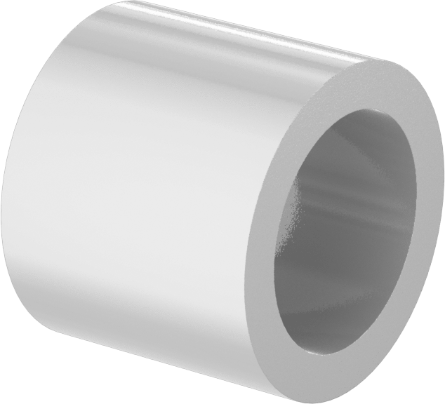 Gıda ve İçecek Sektörü için Kuru Çalışan Kovanlı Rulman, UHMW, 5/8“ Mil Çapı ve 7/8” Gövde İç Çapı için, 3/4" Uzunluk