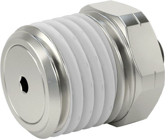 Hava için Bas-Bağlan Boru Bağlantı Parçası, Düz Adaptör, 1/8" Boru Dış Çapı x 1/4 NPT Erkek