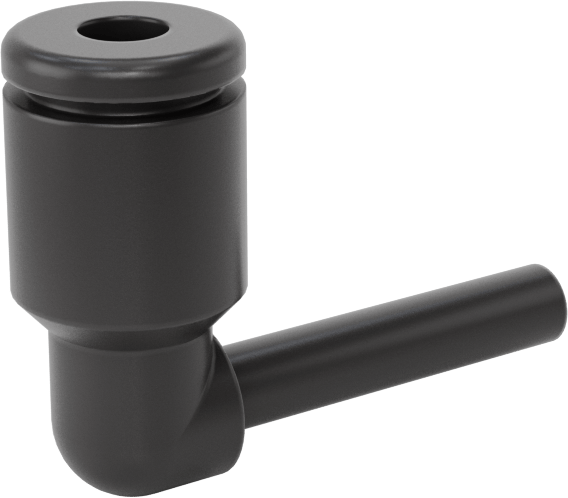 Hava için Bas-Bağlan Boru Bağlantı Parçası, 90 Derece Dirsek, 1/8“ Gövde Dış Çapı x 1/8” Boru Dış Çapı