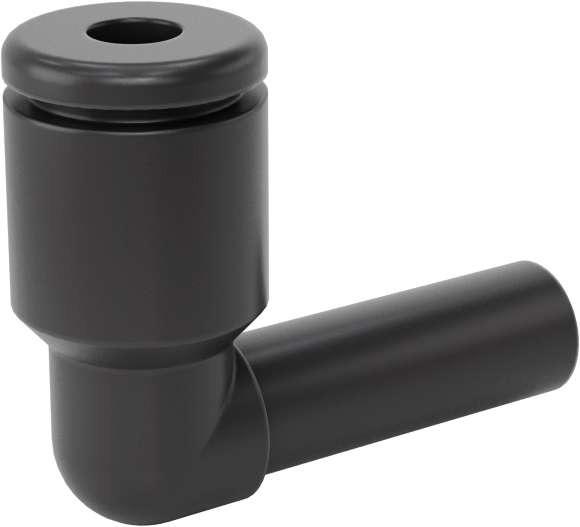 Hava için Bas-Bağlan Boru Bağlantı Parçası, 90 Derece Dirsek, 1/4“ Gövde Dış Çapı x 5/32” Boru Dış Çapı