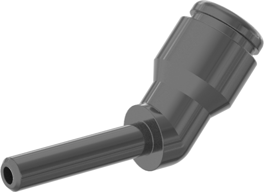 Hava için Bas-Bağlan Boru Bağlantı Parçası, 45 Derece Dirsek, 1/8“ Gövde Dış Çapı x 1/8” Boru Dış Çapı