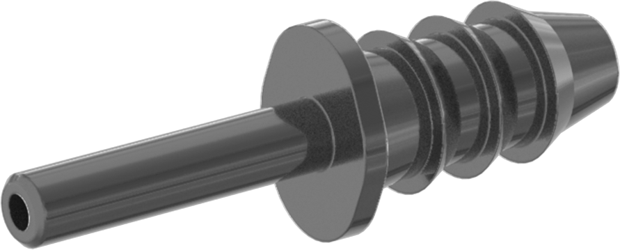 Hava için Bas-Bağlan Boru Bağlantı Parçası, Adaptör, 5/32“ Gövde Dış Çapı x 13/64” Boru İç Çapı