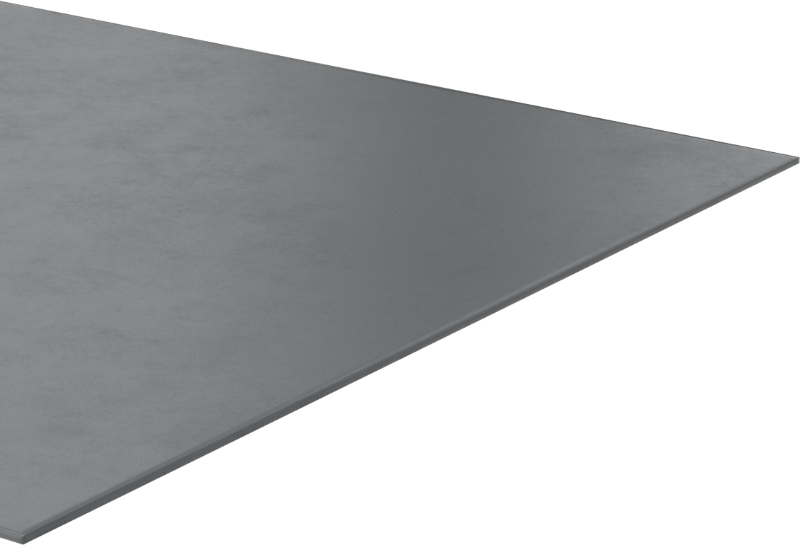 Yüksek Mukavemetli Yüksek Sıcaklık Silikon Kauçuk Levha, Gri, 12" x 12", 1/16" Kalınlık