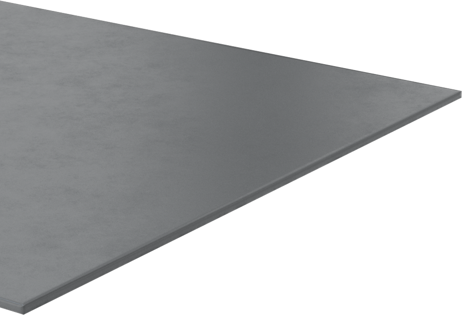 Yüksek Mukavemetli Yüksek Sıcaklık Silikon Kauçuk Levha, Gri, 6" x 6", 1/16" Kalınlık