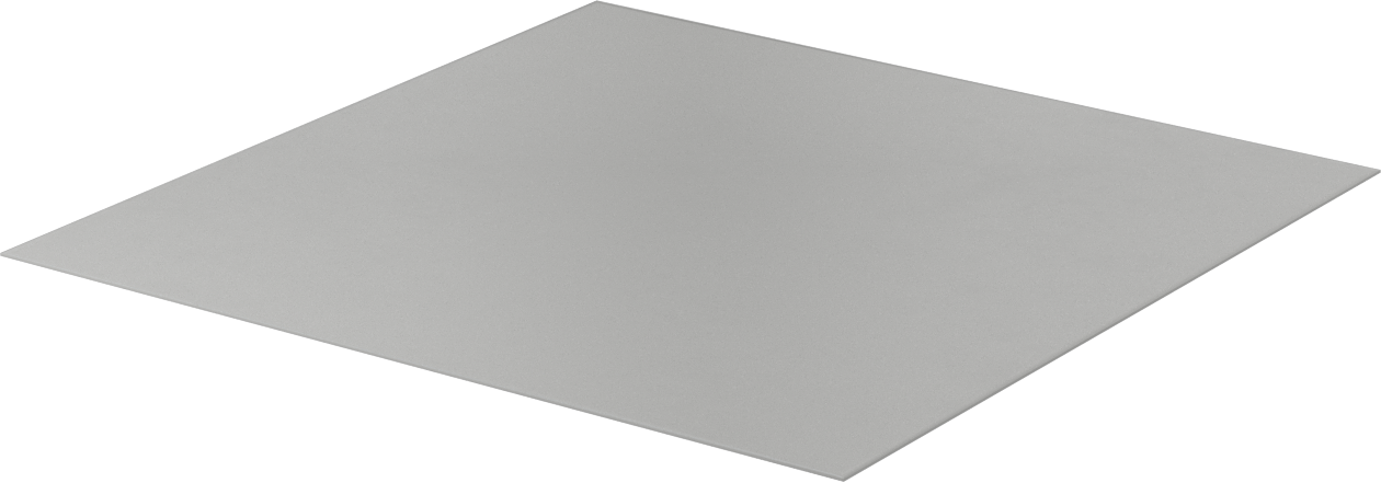 Yüksek Mukavemetli Yüksek Sıcaklık Silikon Kauçuk Levha, Gri, 12" x 12", 1/32" Kalınlık
