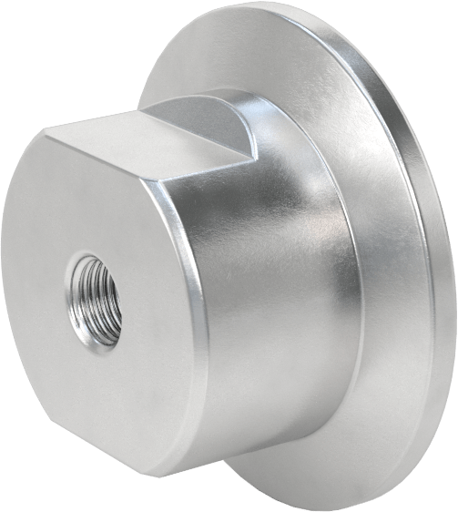Hızlı Kelepçeli Yüksek Vakum Bağlantı Parçası, Adaptör, 1-1/2" Dış Çaplı Alüminyum Boru x 1/8 NPT Dişi için