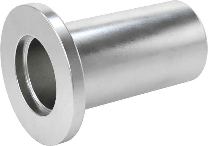 Hızlı Kelepçeli Yüksek Vakum Bağlantı Parçası, 3/4" Dış Çaplı Alüminyum Boru x Alın Kaynaklı Boru için, 1-9/16" Uzunluk