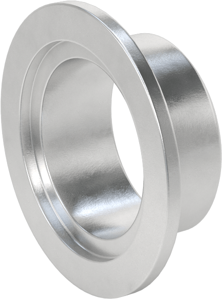 Hızlı Kelepçeli Yüksek Vakum Bağlantı Parçası, 1-1/2" Dış Çaplı Alüminyum Boru x Alın Kaynaklı Boru için, 3/4" Uzunluk