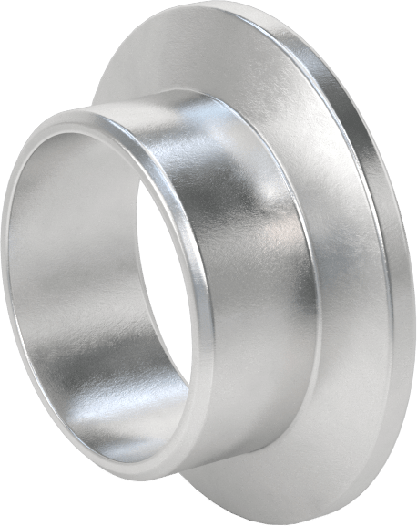 Hızlı Kelepçeli Yüksek Vakum Bağlantı Parçası, 1-1/2" Dış Çaplı Alüminyum Boru x Alın Kaynaklı Boru için, 3/4" Uzunluk
