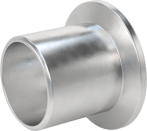 Hızlı Kelepçeli Yüksek Vakum Bağlantı Parçası, 1-1/2" Dış Çaplı Alüminyum Boru x Alın Kaynaklı Boru için, 1-9/16" Uzunluk