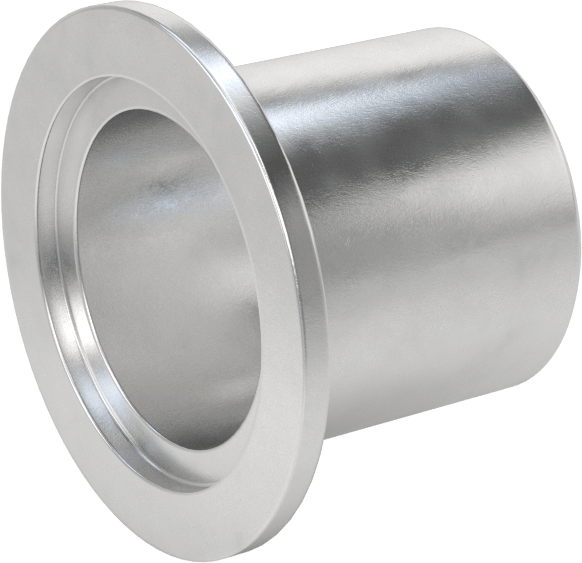 Hızlı Kelepçeli Yüksek Vakum Bağlantı Parçası, 1-1/2" Dış Çaplı Alüminyum Boru x Alın Kaynaklı Boru için, 1-9/16" Uzunluk