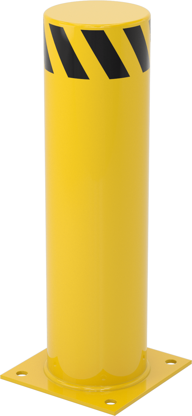 Bollard, Bantlı Kapalı Üst, 24 inç Yükseklik