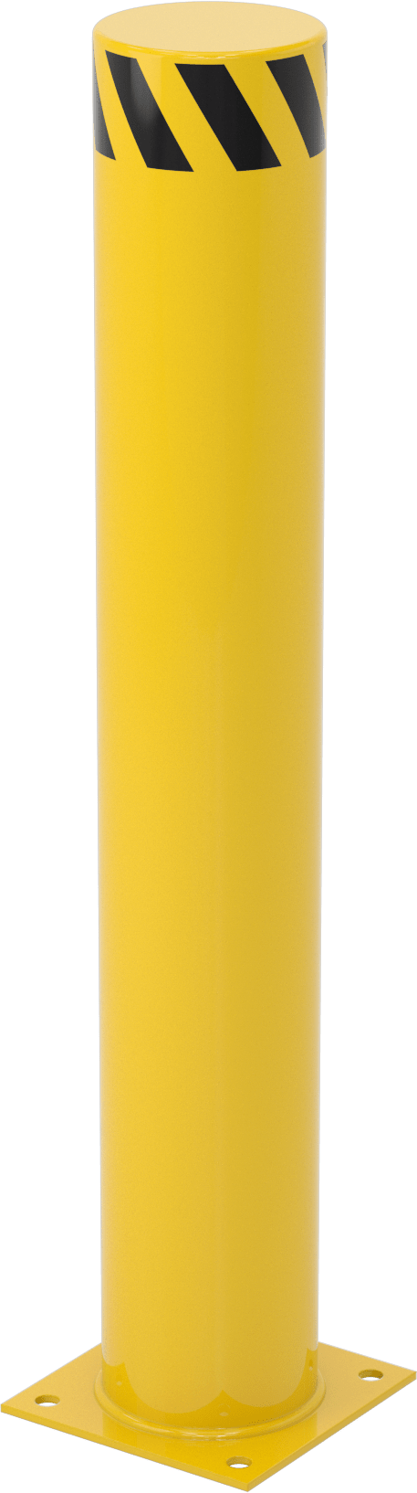 Bollard, Bantlı Kapalı Üst, 42" Yükseklik