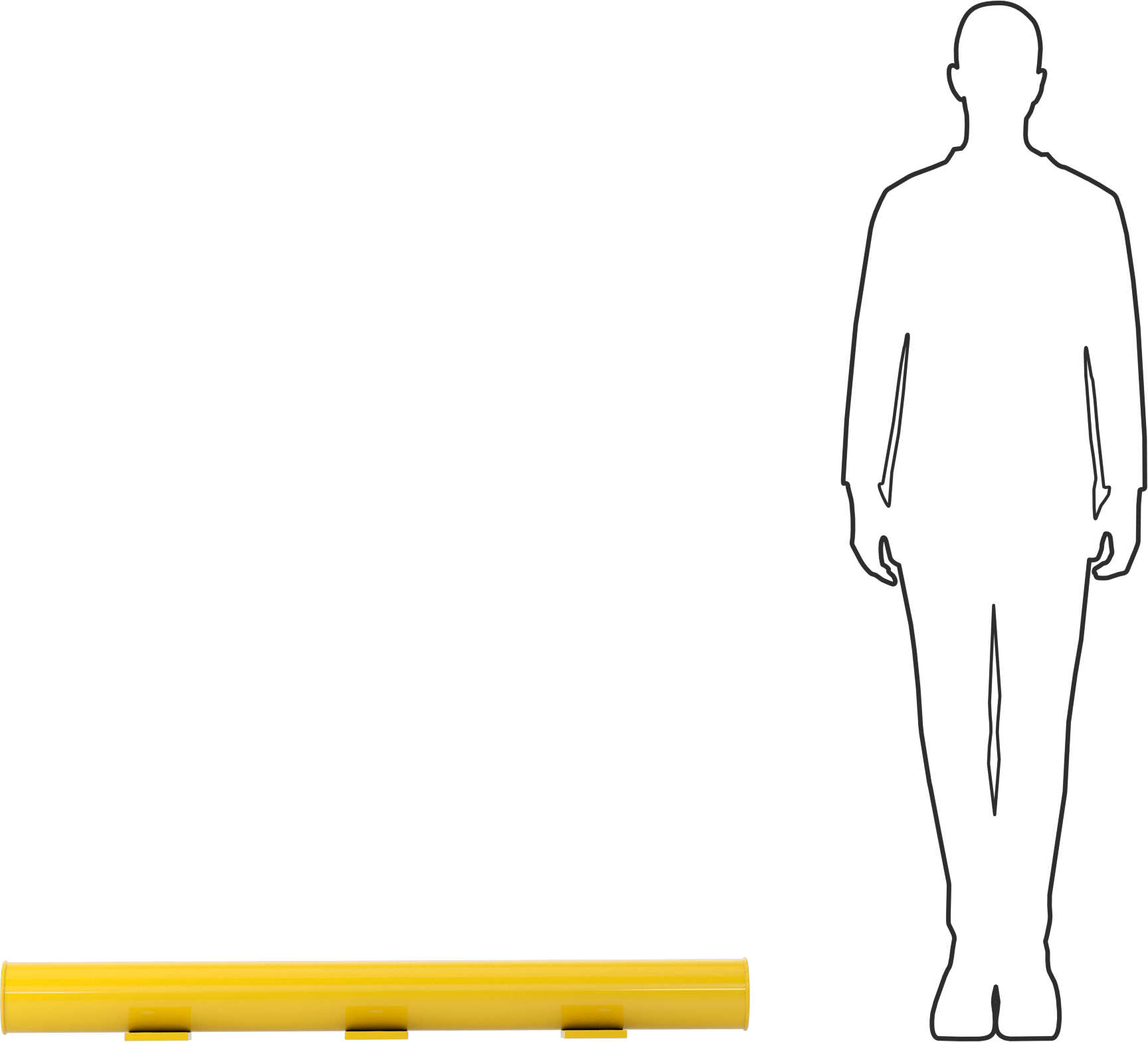 4'0" Uzunluk Düşük Profilli Korkuluk