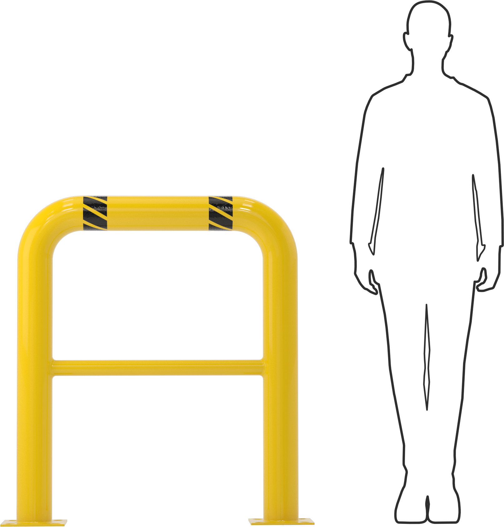 Düz Korkuluk, 42" Yükseklik, 3'0" Uzunluk