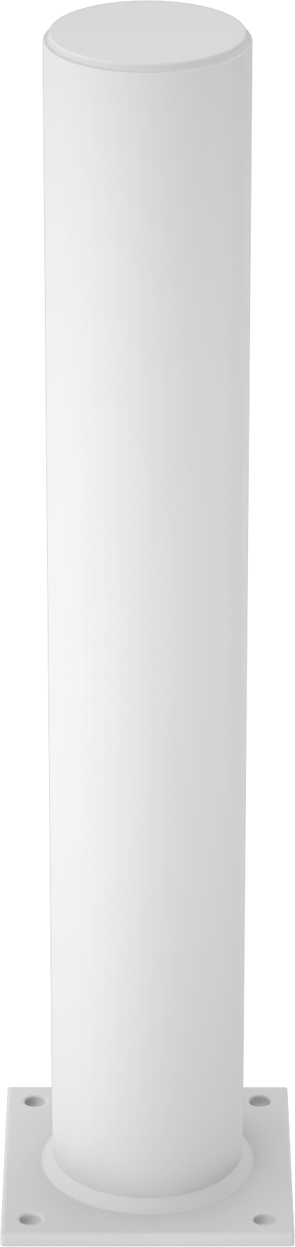 Bollard, Kapalı Üst, 41-3/4" Yükseklik, 6-5/8" Çap