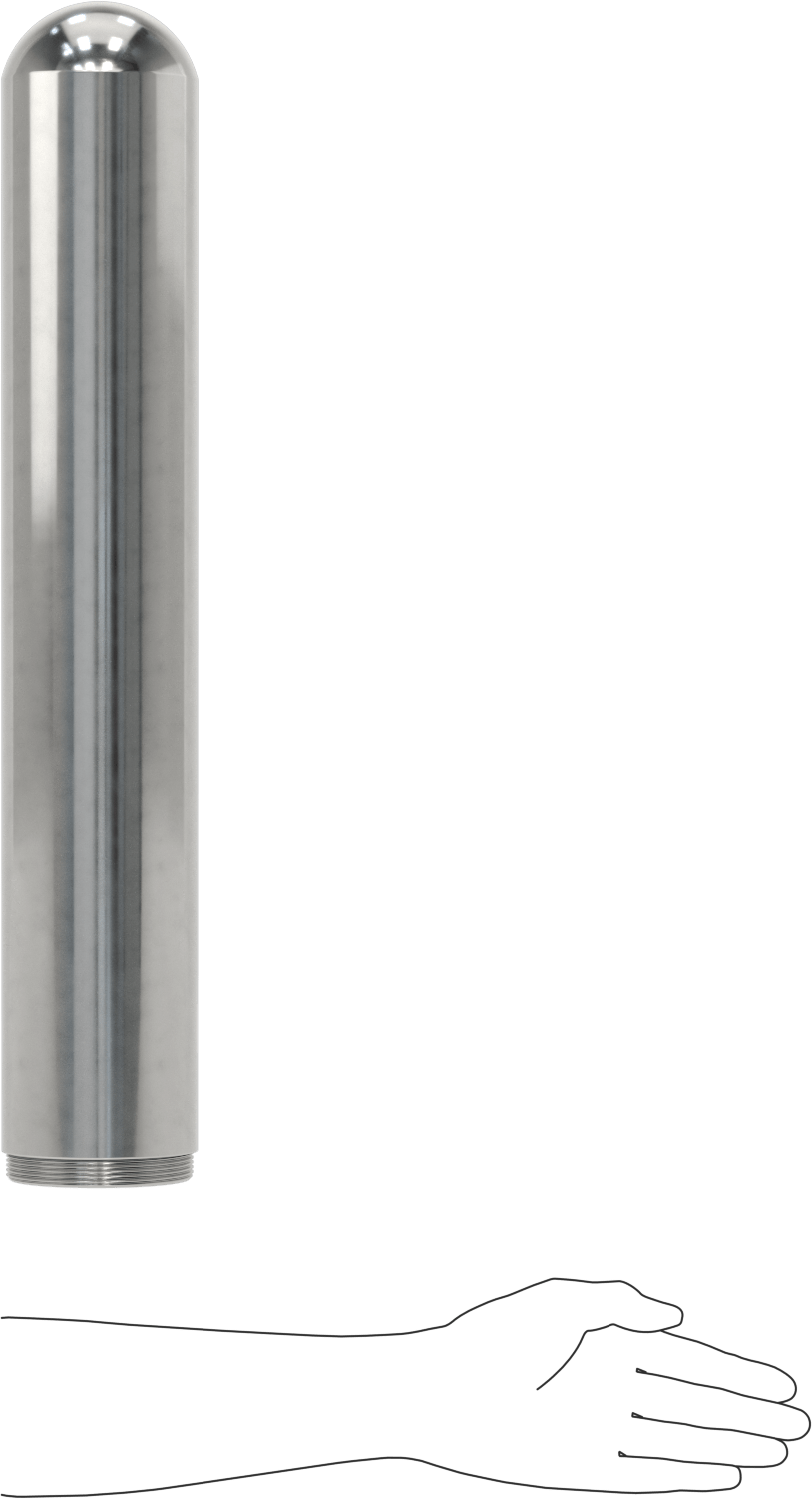 Bollard, Kapalı Üst, 24 inç Yükseklik