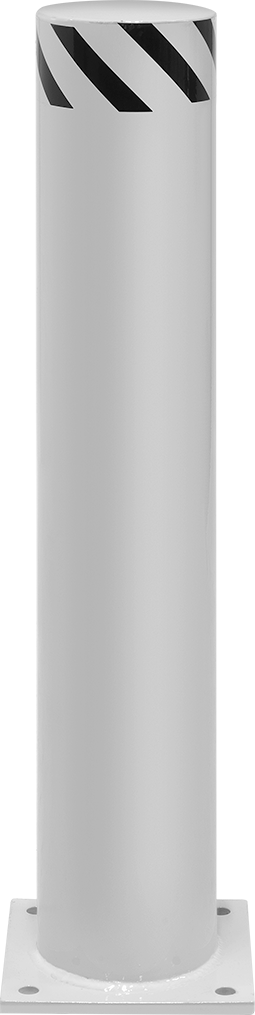 Bollard, Bantlı Kapalı Üst, 36" Yükseklik