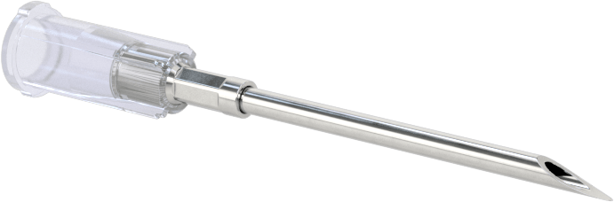 Luer Lock Bağlantılı Steril Paslanmaz Çelik Şırınga İğnesi, 16 Gauge İğne, 1" Uzunluk