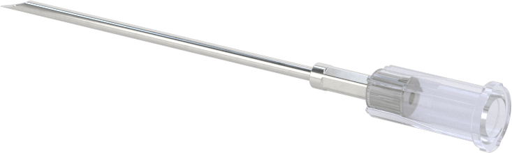Luer Lock Bağlantılı Steril Paslanmaz Çelik Şırınga İğnesi, 18 Gauge İğne 1-1/2" Uzunluk