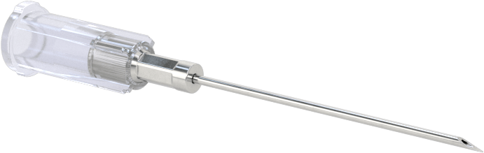 Luer Lock Bağlantılı Steril Paslanmaz Çelik Şırınga İğnesi, 22 Gauge İğne, 1" Uzunluk