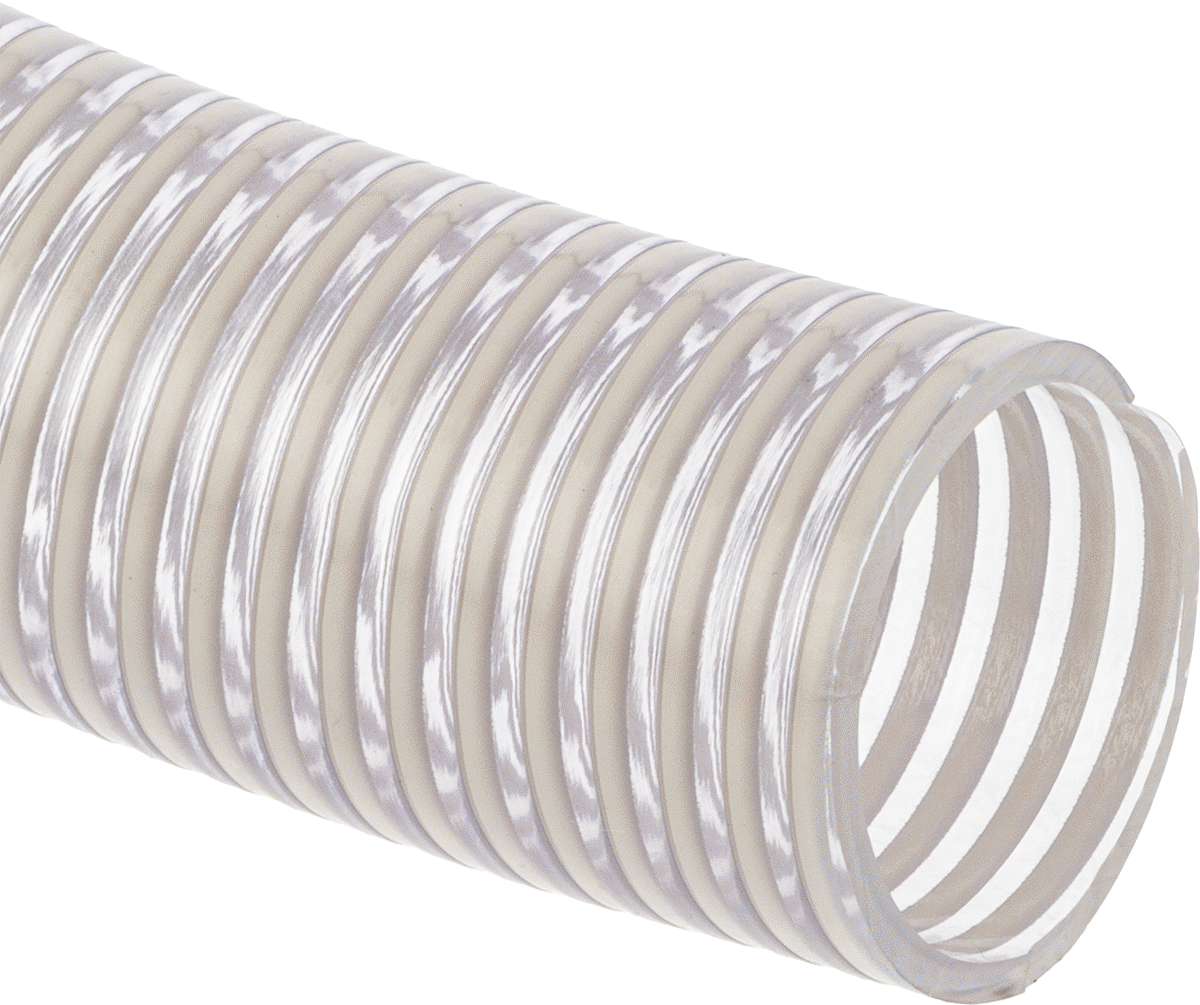 Şeffaf Emme Su Hortumu, 2-1/2" ID, 2-15/16" OD