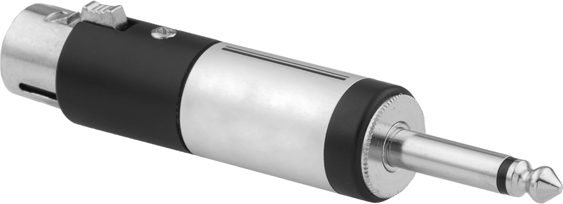 Mikrofon Fiş Adaptörü, 1/4" Fiş (Erkek) - XLR3 Fiş (Dişi)