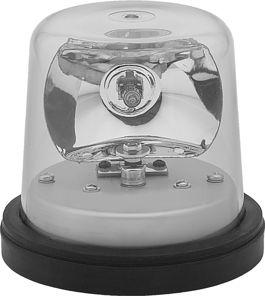 Halojen Döner Işık, Yüzeye Montaj, Alüminyum, 12V DC