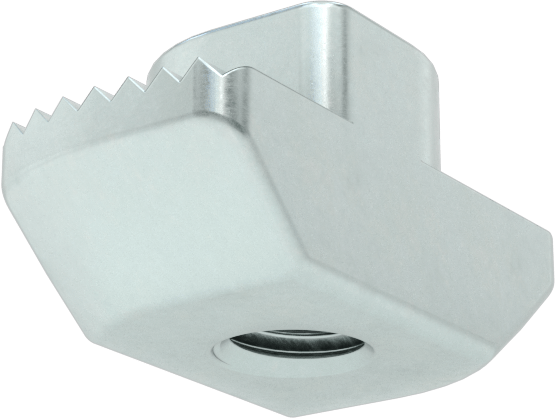 Static-Control T-Yivli Çerçeve Bağlantı Elemanları, 1,5" ve 40 mm Ray için Takmalı Çekiç Somunu, M4 Diş