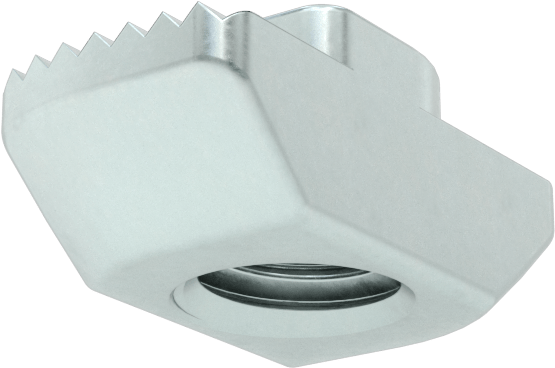Static-Control T-Yivli Çerçeve Bağlantı Elemanları, 30 mm Yüksek Ray için Takmalı Çekiç Somunu, M6 Diş